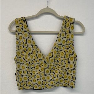 Maeve Anthrologie Daisy Crop Top